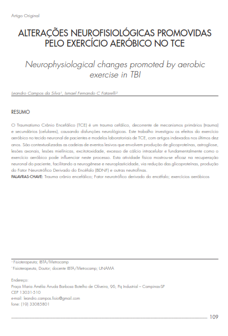 Cover of Neurophysiological changes promoted by aerobic exercise in TBI
