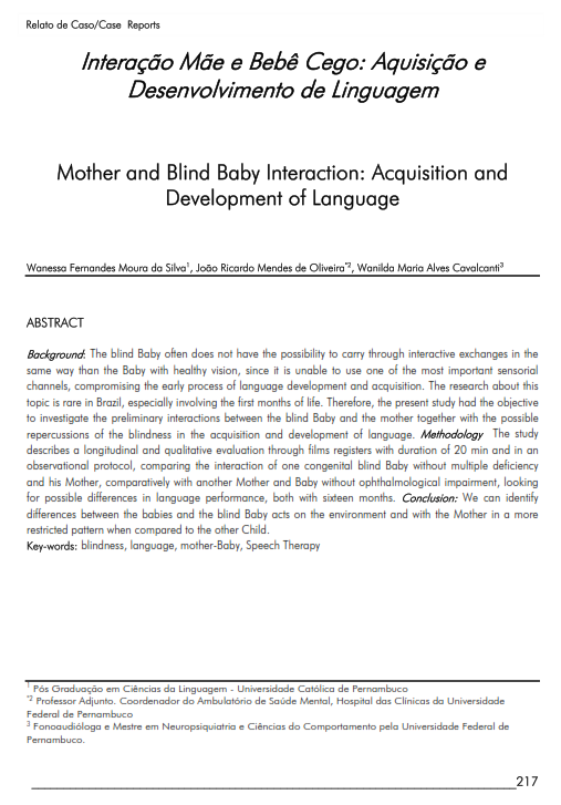 Cover of Mother and Blind Baby Interaction: Acquisition and Development of Language